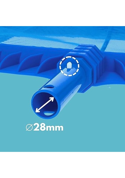 Deluxe Havuz Kepçesi I Ince Ilmekli Derin Ağlı Zemin Kepçesi I Derin Kepçe I Ekstra Sağlam Plastik Çerçeve I Havuz Aksesuarı Kepçe fırsatları