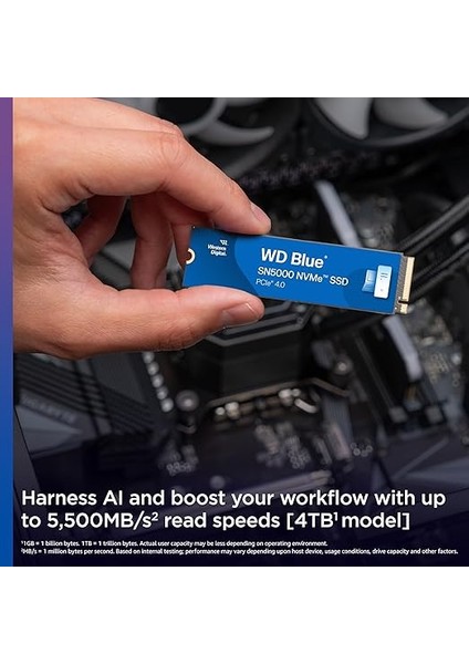 Digital Blue SN5000 Nvme SSD M.2 2280 2 Tb (5.000 Mb/sn'ye Kadar Okuma 4.000 Mb/sn'ye Kadar Yazma) - WDS200T4B0E fiyatları