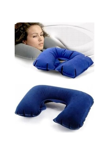 Şişme Seyahat Yastığı Boyunluk
