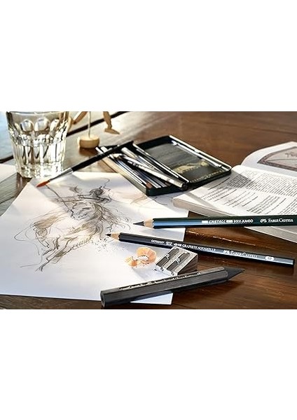 Pitt Monochrome Grafit Kurşun Kalem, 9b, Yumuşak Doku, Geniş Alan Gölgelendirme, Açılabilir Yapı, Profesyonel Çizim Için Uygun modelleri