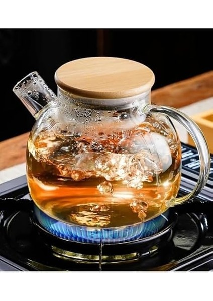 Vakumlu Bambu Kapaklı Isıya Dayanıklı Borosilikat Cam Demlik, Süzgeçli (1000 Ml) | Teapot.deconox Vakumlu Bambu Kapaklı Borosilikat Cam Demlik – Süzgeçli ve Isıya Dayanıklı Teapot (1000 Ml) modelleri