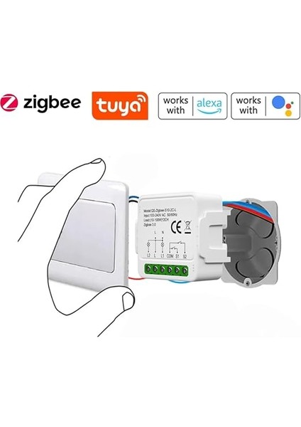Mini Zigbee Nötrsüz Iki Çıkışlı Röle (Tuya, Smart Life, Home Assistant, ZIGBEE2MQTT Uyumlu) fiyatları