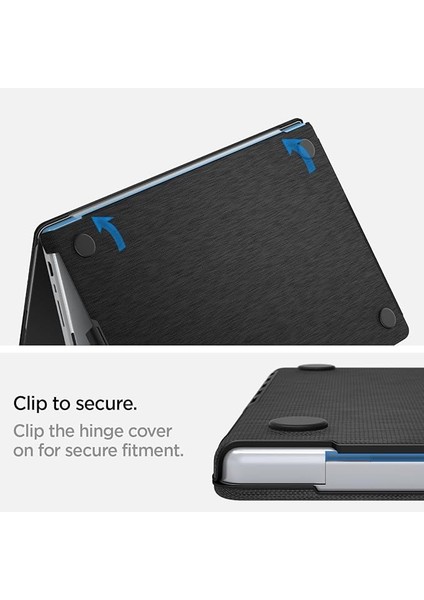 MacBook Pro 16" M2 (2023) / M1 (2021) Kılıf Urban Fit Black - ACS04211 modelleri