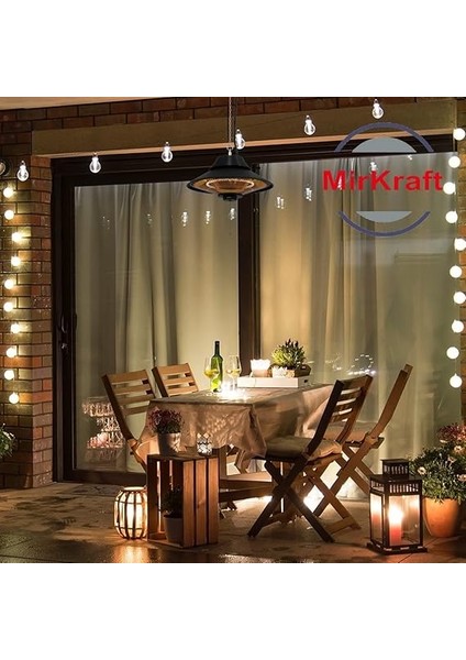 Elirg Elektrikli Isıtıcı, 2000 W,manuel KONTROL,IP45, Balkon Isıtıcısı, Çadır Isıtıcısı, Kış Bahçesi Isıtıcısı, Karbon Kızılötesi Isıtıcı (Elirg) modelleri