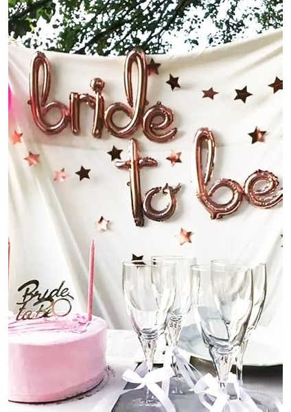 Bride To Be Balon Seti Bekarlığa Veda Setleri Rose Şampanya Balon fiyatları