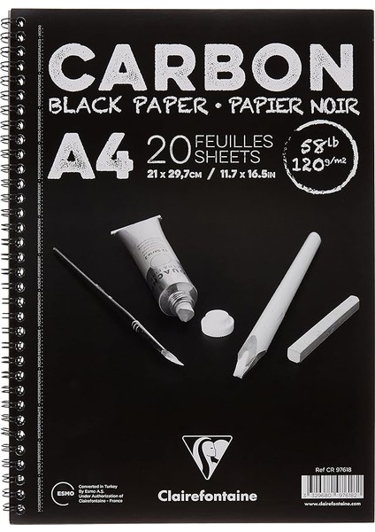 CR97618 Sanatsal Defter, A4 Yandan Spiralli