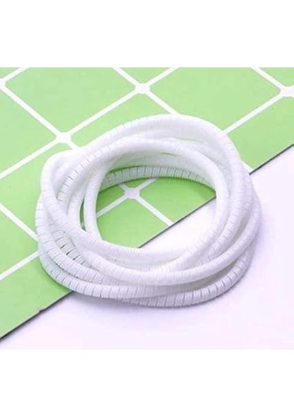 Şarj Aleti Kablosu Kablo Kordon Koruyucu Spiral Sarma Kılıf Koruma (Beyaz) modelleri