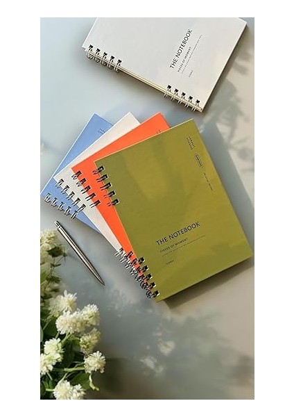 Tanıtım Spiralli 80 Yaprak Kareli A5 Defter, Not Defteri, Okul Defteri, 4 Farklı Renk Seçeneği (03 Olive Green) fırsatları