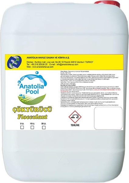 Pool Çöktürücü 10 Lt (Flocculant/çökeltici/topaklayıcı)