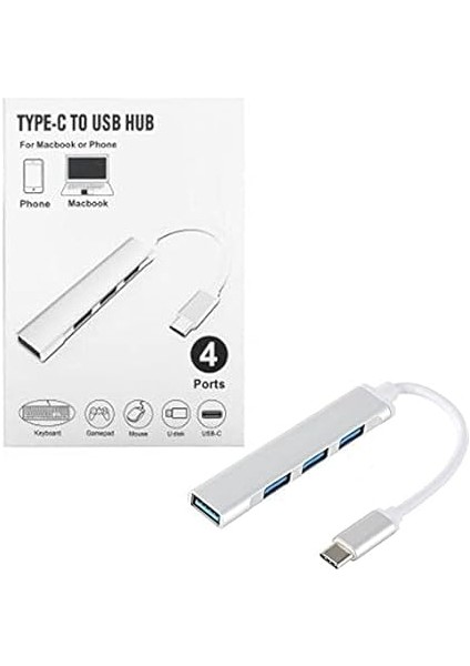 Plus Px-Typ4 Macbook/asus/hp/lenovo 4 Port Type-C Usb3.0 Çoklayıcı indirimleri