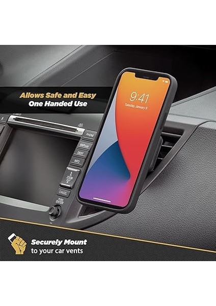 MAGVM2B Araba Için Manyetik Cep Telefonu Tutucu - Tüm Cihazlarla Evrensel - Araç Havalandırma Deliği Girişli modelleri