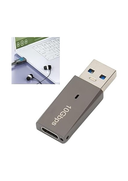 USB 3.1 To Type-C Adaptör 10GBPS (10 Gigabit) Pc ve Bilgisayarlarınızdan Type-C Çıkış Almak Için Çevirici Usb'den Type-C Dönüştürücü Tak ve Çalıştır ADS613 modelleri
