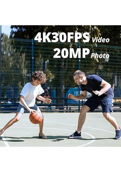 Brave 4 Pro Aksiyon Kamerası 4K Su Geçirmez Su Altı Kamerası 40 M - Ultra Hd 20MP 170° Geniş Açılı Wifi Spor Kamerası Çift Ekran, Dokunmatik Ekran, 5x Yakınlaştırma ve Montaj Setleri fırsatları