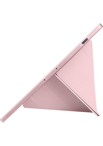 Samsung Galaxy Tab S10 Fe Plus / 13.1" Inç ile Uyumlu Kılıf Tri Folding Silikon Kalem Bölmeli Katlanabilir Standlı Pu Deri Yumuşak Kapak, Tablet Kılıfı [akıllı Kapak, Uyku Modlu] - Rose Gold indirimleri