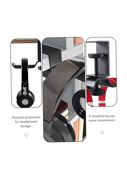 Alüminyum Alaşımlı Kulaklık Askısı Masa Üstü Çift Kulaklık Tutucu Standı fırsatları