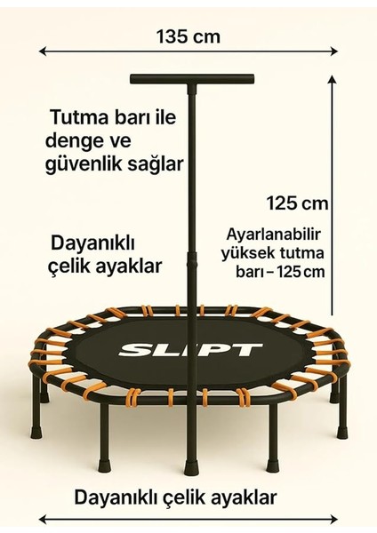 135 cm ''(54 Inç) Tutunmalı Step Trambolin Cks-65 modelleri