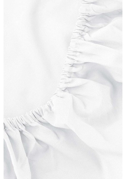 Beyaz Pamuklu Tek Kişilik Lastikli Çarşaf 100X200 fırsatları