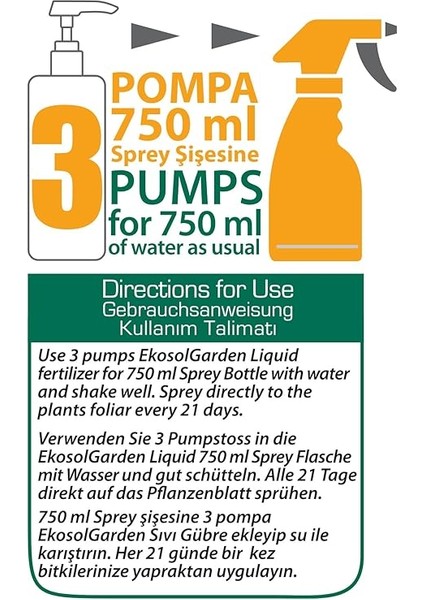 Ekosolgarden Sıvı Solucan Gübresi 500 ml Organik Sıvı Gübre modelleri