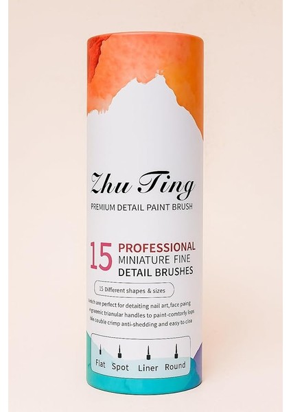 15 Parça Detay Boya Fırça Seti Akrilik Sulu Boya Yağlı Boya Için Uygun Silindir Çantalı fırsatları