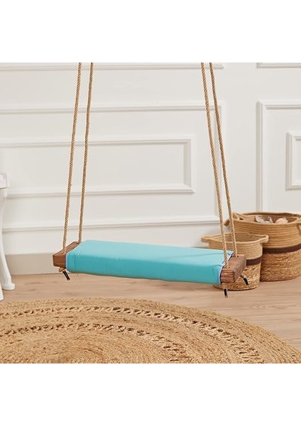 Klasik Ahşap Piknik Salıncak - Ev, Bahçe, Piknik (Turkuaz) fırsatları