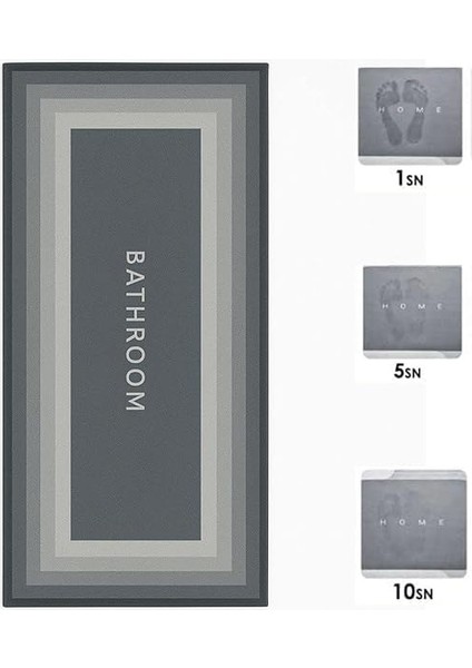 Süper Su Emici Kaymaz Tabanlı Uzun Paspas 40 * 120 cm modelleri