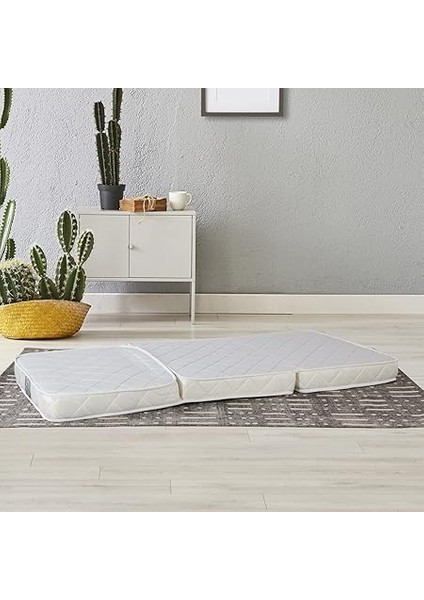 Tek Kişilik Katlanır Yaylı Yatak 90X190 cm Beyaz 90X190 indirimleri