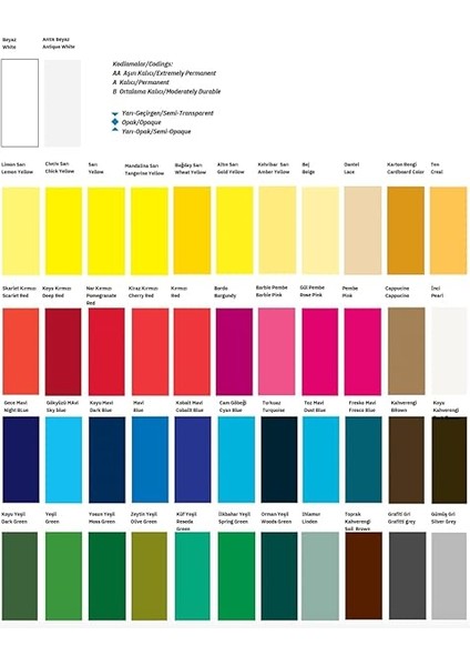 Akrilik Boya Seti 12'li 12X50 ml modelleri