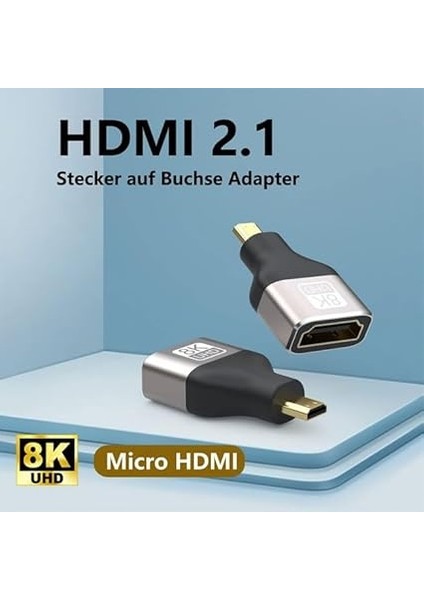 Micro HDMI Çevirici 8k UHD HDMI Micro HDMI Çevirici Cep Telefonlarına Olmaz fiyatları