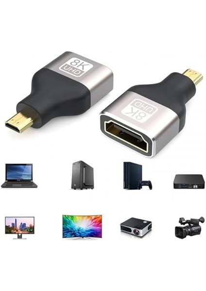 Micro HDMI Çevirici 8k UHD HDMI Micro HDMI Çevirici Cep Telefonlarına Olmaz fırsatları