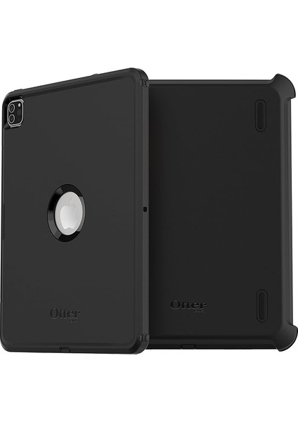 iPad Pro 12.9" (3. Nesil 2018/4. Nesil 2020/ 5. Nesil 2021/6. Nesil 2022) Defender Kılıf, Entegre Ekran Koruyuculu Ultra Sağlam Kılıf, Askeri Standartlara Göre 2 Kez Test Edilmiştir, Siyah