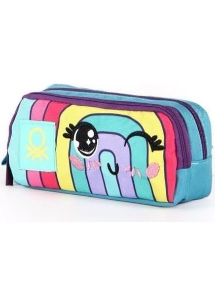 Colors Of Benetton Kız Çocuk Pembe Pastel Gökkuşağı Kalem Kutusu Std fiyatları