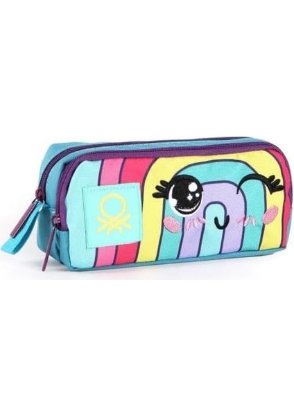 Colors Of Benetton Kız Çocuk Pembe Pastel Gökkuşağı Kalem Kutusu Std fırsatları