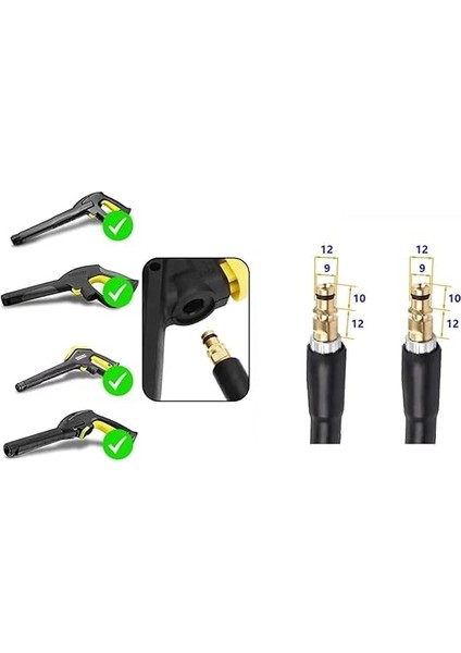Basınçlı Yıkama Hortumu 10 Metre Uzunluk Karcher K2 K3 K4 K5 K6 K7 Uyumlu indirimleri