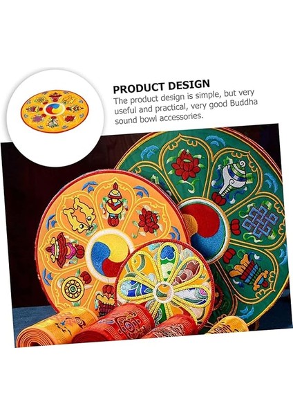 Tibet Tarzı Buddha Kasesi Yastığı Nakışlı Mat Hafif ve Taşınabilir Budizm Temalı Için Uygun Rahat ve Pratik Kullanım indirimleri