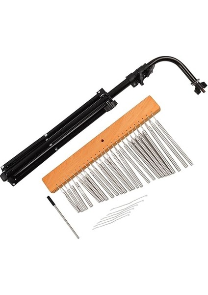 Rüzgar Zil Metal Bar Ayarlanabilir Tripod ile Güzel Açık Sesli Rüzgar Zil Dekorasyon Ahşap Baskı indirimleri