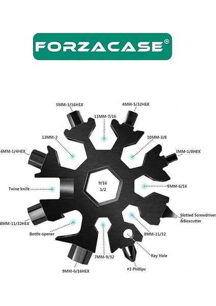 18IN1 Çelik Çok Amaçlı Kamp Bisiklet Anahtarlık Alyan Tornavida Takımı - FC402 indirimleri