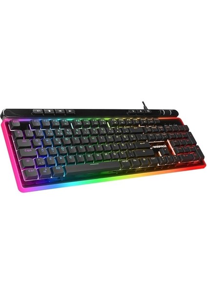 Shıne K14 Siyah USB Rgb Backlight Membrane Gaming Oyuncu Klavye
