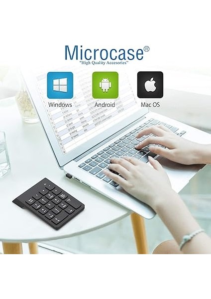 Kablosuz 18 Tuşlu Mini Numerik Klavye - Siyah AL2698 indirimleri