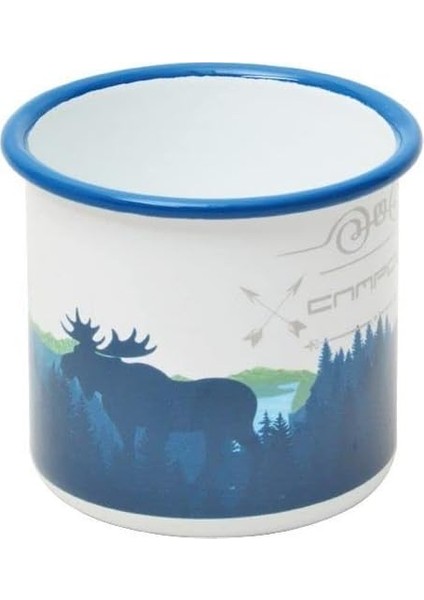 Emaye Kupa Beyaz Doğa, Dayanıklı Kamp Ekipmanları, Kamp Aksesuarları, Açık Hava Sporları, Doğa Sporları, Yürüyüş, Sırt Çantasıyla Seyahat