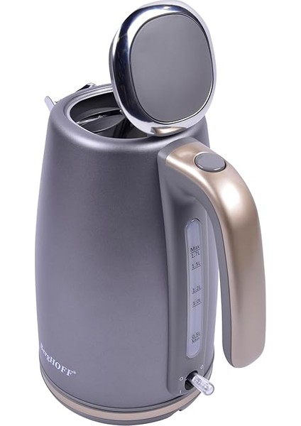 Gem Pearl 1,7 L Su Isıtıcı – 2200 W Paslanmaz Çelik Gövde | Gri Gold fiyatları