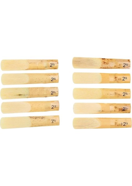 Klarnet Klarnet Kamış 2.5 10 Adet Plastik B Düz 2.5 Klarnet Kamış Tamir Parçaları Reed Aksesuar