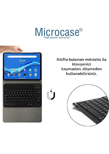 Lenovo Tab M10 Fhd Plus 10.3'' TB-X606 X606F Bluetooth Klavyeli Standlı Kılıf - Bkk4 fırsatları