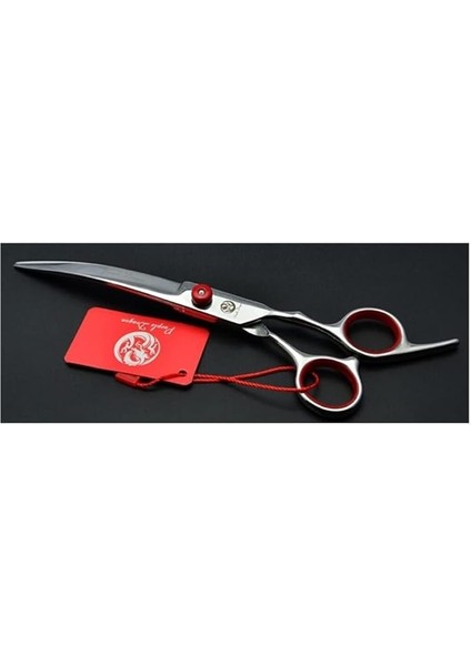 Dragon Profesyonel 7.0 Inch~18 cm Kedi/köpek Pet Kuaför Kavisli Makas (Metal)