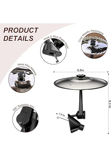 Çarpışma Zili, Araç Kazası, Cymbal Davul, Araç Davul Havalandırma Yarığı, El Davulu Vurmalı Çalgı, Dekorasyon, Her Türlü Araç, Müzik Severler Için, Sürüş Eğlencesi (Gümüş) fiyatları