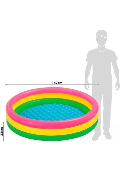 3 Boğumlu Şişme Sunset Çocuk Havuzu fiyatları