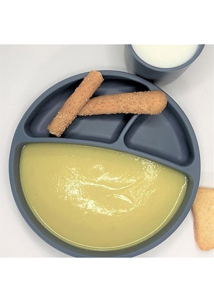 Porsiyon Vakum Tabanlı Silikon Tabak Deep Blue fiyatları