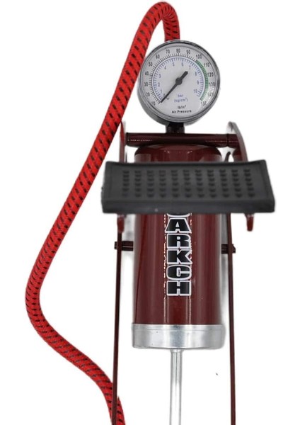 Basınç Göstergeli Ayak Pompası Araba Bisiklet Motor Lastik Pompası