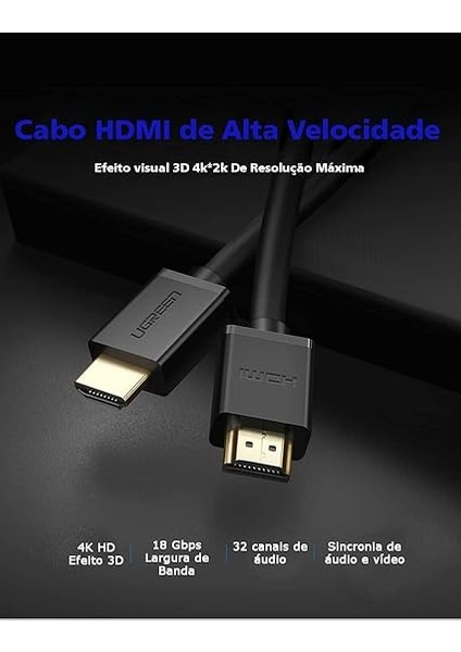 HD104 Yüksek Hızlı 4K HDMI Kablo 50 cm indirimleri