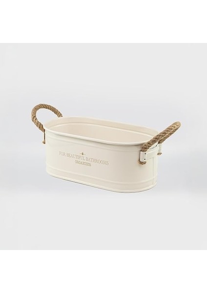 Metal Ip Kulplu Baton Metal Banyo Düzenleyici, Banyo Organizeri (For Beautiful Bathrooms Organizer Baskı) LN1207K indirimleri