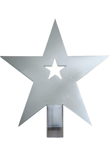 Yılbaşı Çam Ağacı Süsü Yıldız Tepelik 15 cm